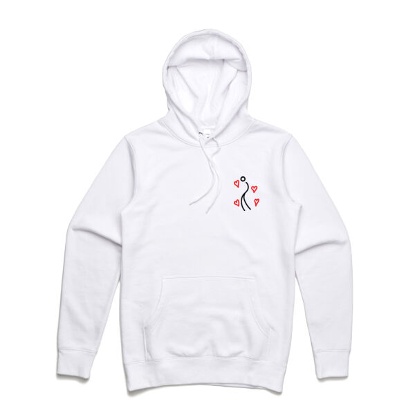 XXU Self Love Hoodie -white Thumbnail